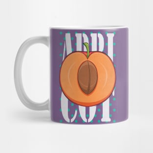 Apricot Retro Poster Mug